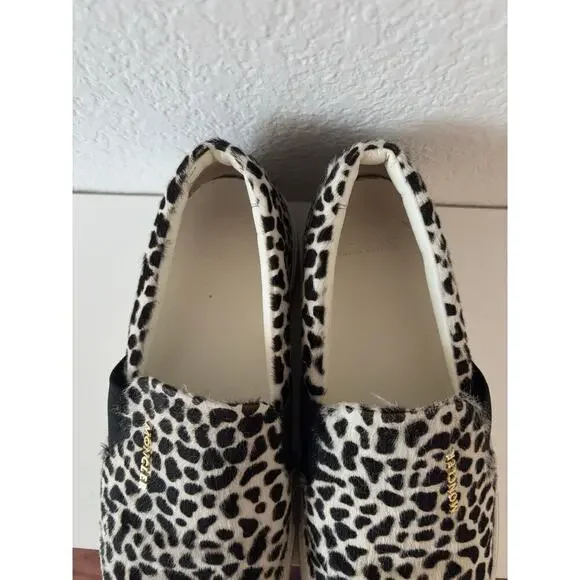 B50 Moncler Leopard Ponyhair Leather Loafer Animal Print Sneakers Women 36 US 6 - Picture 8 of 11